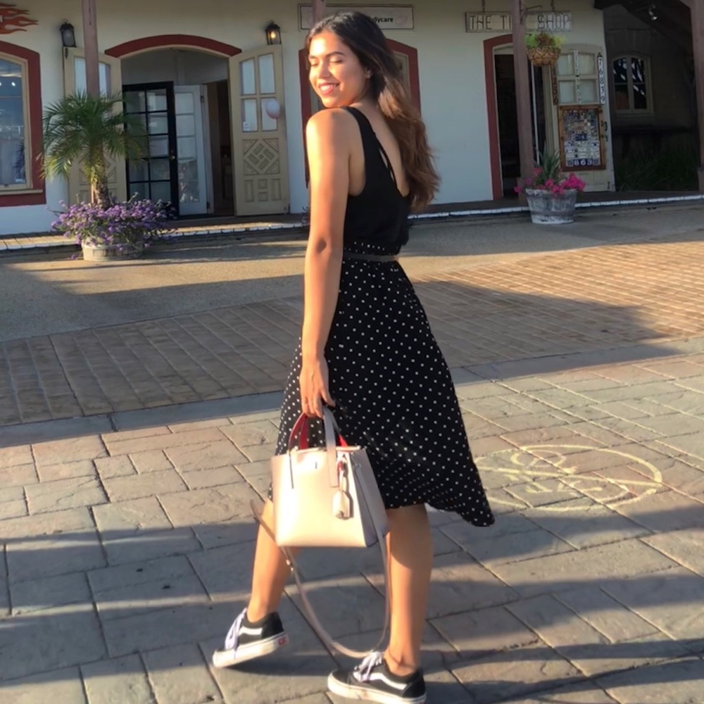 14th & Union Polkadot Midi Skirt